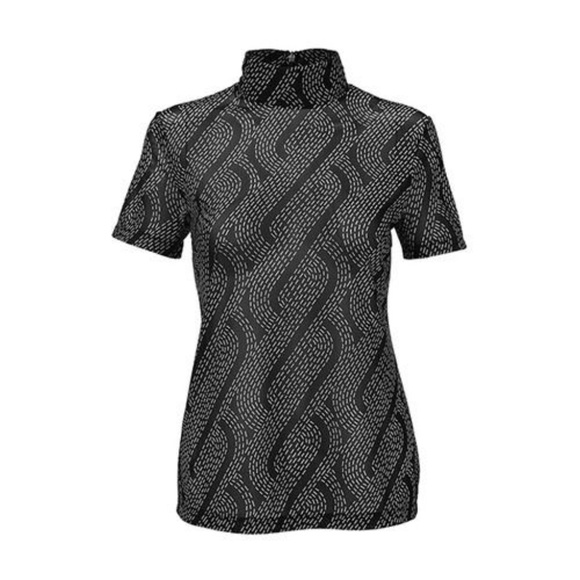 CAbi Tops - NWT cabi Deco Turtleneck (4541); M; Black/White